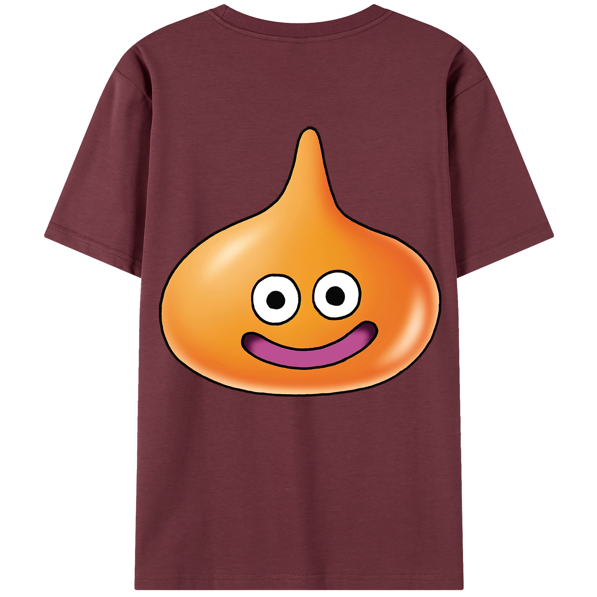 （画像用） ドラゴンクエスト Doragon Kuesuto Dragon Quest 綿100％半袖Tシャツ（背面プリント）
